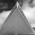 Beverly Hills Retro Gas Station in Black and White